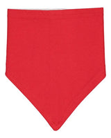 Rabbit Skins RS1012 Infant Premium Jersey Bandana Bib #color_RED/ WHITE
