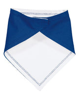 Rabbit Skins RS1012 Infant Premium Jersey Bandana Bib #color_ROYAL/ WHITE