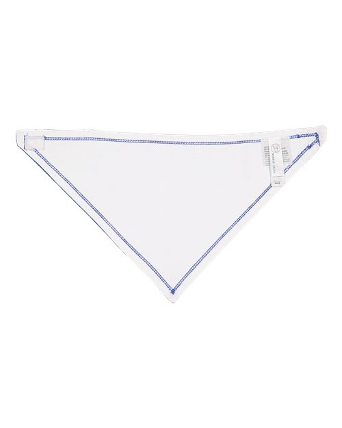 Rabbit Skins RS1012 Infant Premium Jersey Bandana Bib #color_ROYAL/ WHITE
