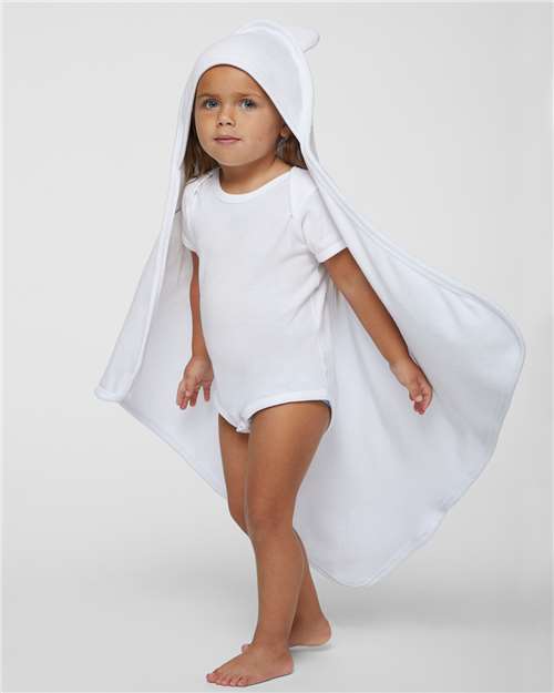 Rabbit Skins RS1013 Infant Hooded Terry Cloth Towel With Ears #color_WHITE