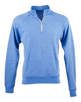 J America JA8869 Adult Triblend Fleece Quarter-Zip #color_COOL RYL TRIBLD