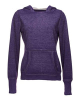 J America JA8912 Ladies' Zen Pullover Fleece Hooded Sweatshirt #color_TWISTED PLUM