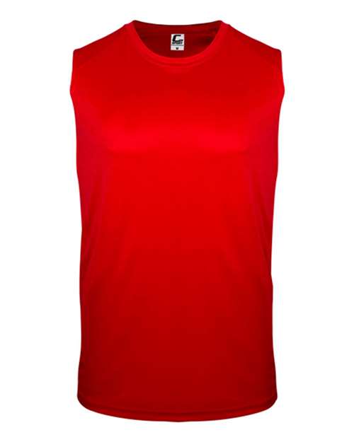 C2 Sport 5230 Youth Sleeveless T-Shirt #color_Red