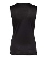 C2 Sport 5663 Women's Sleeveless V-Neck T-Shirt #color_Black