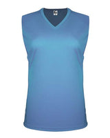 C2 Sport 5663 Women's Sleeveless V-Neck T-Shirt #color_Columbia Blue