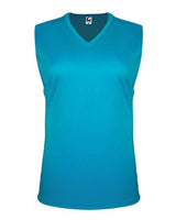 C2 Sport 5663 Women's Sleeveless V-Neck T-Shirt #color_Electric Blue