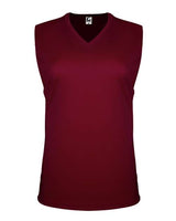 C2 Sport 5663 Women's Sleeveless V-Neck T-Shirt #color_Maroon