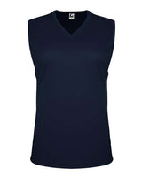C2 Sport 5663 Women's Sleeveless V-Neck T-Shirt #color_Navy