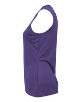 C2 Sport 5663 Women's Sleeveless V-Neck T-Shirt #color_Purple