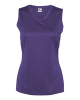 C2 Sport 5663 Women's Sleeveless V-Neck T-Shirt #color_Purple