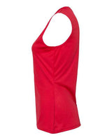 C2 Sport 5663 Women's Sleeveless V-Neck T-Shirt #color_Red
