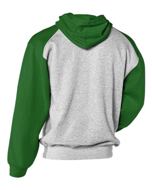 Badger 1249 Sport Athletic Fleece Hooded Sweatshirt #color_Oxford/ Kelly