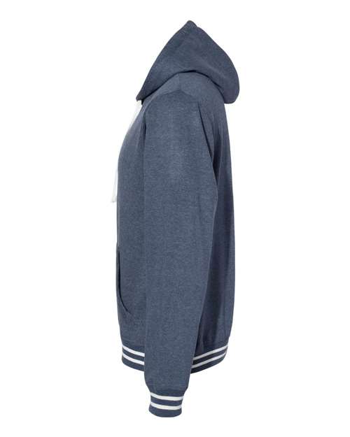 J America JA8649 Adult Relay Hooded Sweatshirt #color_NAVY