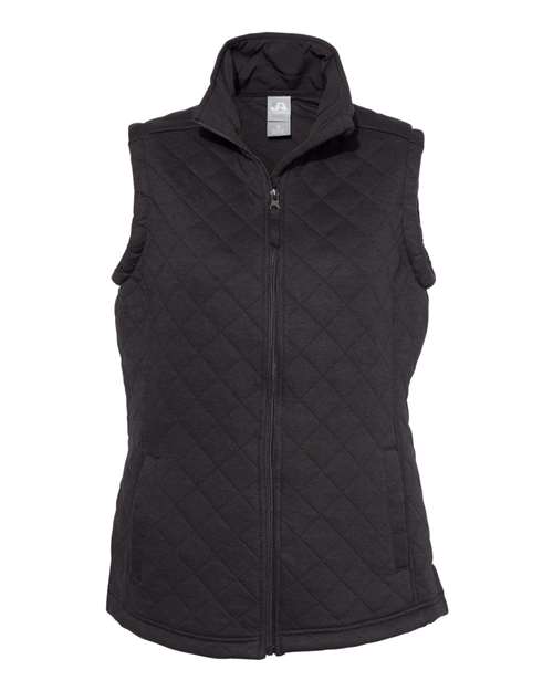 J America JA8892 Ladies' Ladies Quilted Vest #color_BLACK