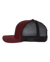 Richardson 112 Snapback Trucker Cap #color_Cardinal/ Black