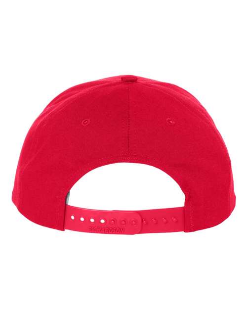 Richardson 212 Pro Twill Snapback Cap #color_Red