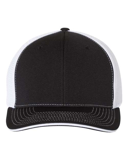 Richardson 172 Pulse Sportmesh R-Flex Cap #color_Black/ White Split
