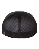 Richardson 172 Pulse Sportmesh R-Flex Cap #color_Charcoal/ Black Split