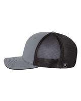 Richardson 172 Pulse Sportmesh R-Flex Cap #color_Charcoal/ Black Split