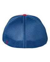 Richardson 172 Pulse Sportmesh R-Flex Cap #color_White/ Royal/ Red Tri