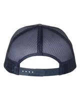 Richardson 112FP Five-Panel Trucker Cap #color_Ombre Blue/ Navy
