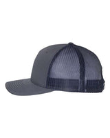 Richardson 112FP Five-Panel Trucker Cap #color_Ombre Blue/ Navy