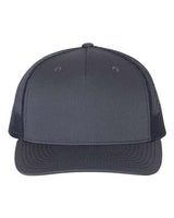 Richardson 112FP Five-Panel Trucker Cap #color_Ombre Blue/ Navy