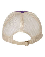 Valucap 3100 Contrast-Stitch Mesh-Back Cap #color_Purple/ Stone