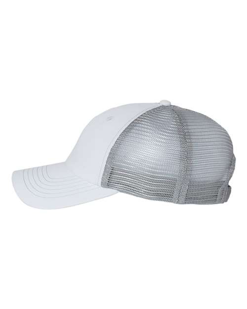 Valucap 3100 Contrast-Stitch Mesh-Back Cap #color_White/ Grey