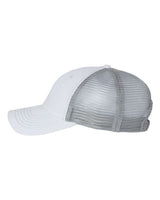 Valucap 3100 Contrast-Stitch Mesh-Back Cap #color_White/ Grey