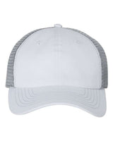 Valucap 3100 Contrast-Stitch Mesh-Back Cap #color_White/ Grey