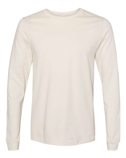 Bella + Canvas 3501 Unisex Jersey Long-Sleeve T-Shirt #color_NATURAL