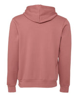 Bella + Canvas 3719 Unisex Sponge Fleece Pullover Hooded Sweatshirt #color_MAUVE