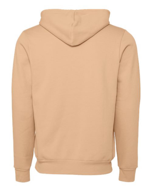 Bella + Canvas 3719 Unisex Sponge Fleece Pullover Hooded Sweatshirt #color_HEATHR SAND DUNE