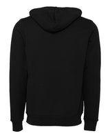 Bella + Canvas 3719 Unisex Sponge Fleece Pullover Hooded Sweatshirt #color_DTG BLACK