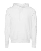 Bella + Canvas 3719 Unisex Sponge Fleece Pullover Hooded Sweatshirt #color_DTG WHITE