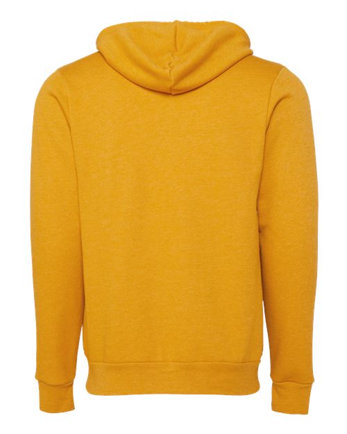 Bella + Canvas 3739 Unisex Poly-Cotton Fleece Full-Zip Hooded Sweatshirt #color_HEATHER MUSTARD