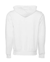 Bella + Canvas 3739 Unisex Poly-Cotton Fleece Full-Zip Hooded Sweatshirt #color_DTG WHITE