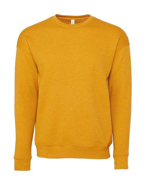 Bella + Canvas 3945 Unisex Drop Shoulder Fleece #color_HEATHER MUSTARD