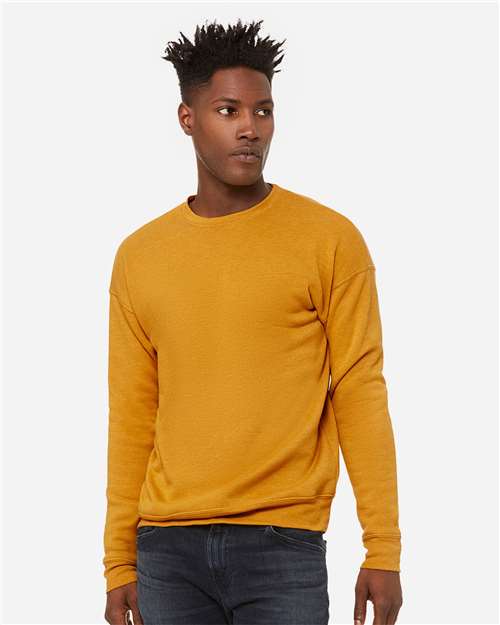 Bella + Canvas 3945 Unisex Drop Shoulder Fleece #color_HEATHER MUSTARD