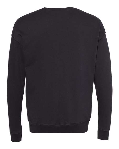 Bella + Canvas 3945 Unisex Drop Shoulder Fleece #color_DTG BLACK