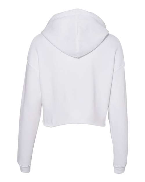 Bella + Canvas B7502 Ladies' Cropped Fleece Hoodie #color_WHITE