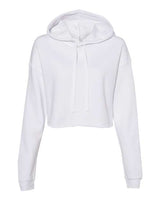 Bella + Canvas B7502 Ladies' Cropped Fleece Hoodie #color_WHITE