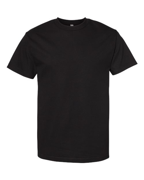 Alstyle AL1301 Adult 6.0 oz., 100% Cotton T-Shirt #color_BLACK