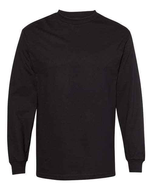 Alstyle AL1304 Adult 6.0 oz., 100% Cotton Long-Sleeve T-Shirt #color_BLACK