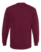 Alstyle AL1304 Adult 6.0 oz., 100% Cotton Long-Sleeve T-Shirt #color_BURGUNDY