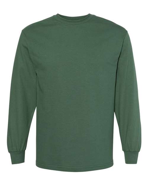 Alstyle AL1304 Adult 6.0 oz., 100% Cotton Long-Sleeve T-Shirt #color_FOREST GREEN
