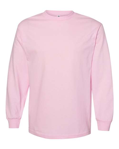 Alstyle AL1304 Adult 6.0 oz., 100% Cotton Long-Sleeve T-Shirt #color_PINK