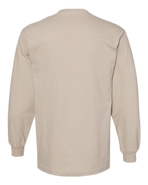Alstyle AL1304 Adult 6.0 oz., 100% Cotton Long-Sleeve T-Shirt #color_SAND