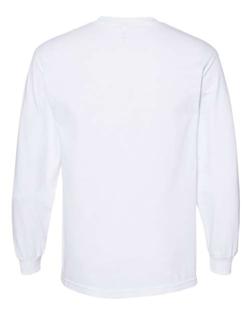 Alstyle AL1304 Adult 6.0 oz., 100% Cotton Long-Sleeve T-Shirt #color_WHITE